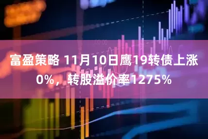 富盈策略 11月10日鹰19转债上涨0%,转股溢价率1275%
